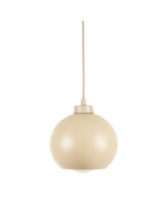 Clay Crest Pendant Light Suspended From One Plain Cable - Beige (synthetic illustration; no displayed measurements)