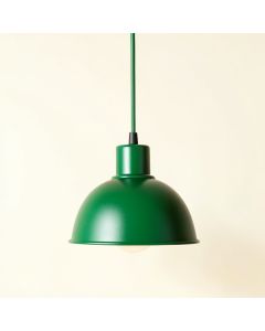 Ridge Crossing Pendant Light Suspended From One Plain Cable - Green (synthetic illustration; no displayed measurements)