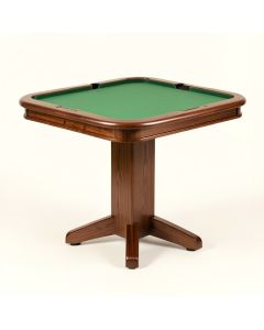 57 '' L Maple Pedestal Base Cards Table (synthetic illustration; no displayed measurements)