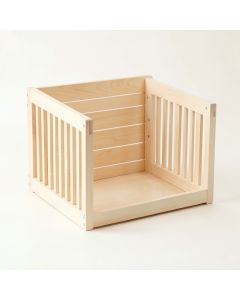 Alder Bend Empty Furniture-Style Pet Crate - Ivory (synthetic illustration; no displayed measurements)