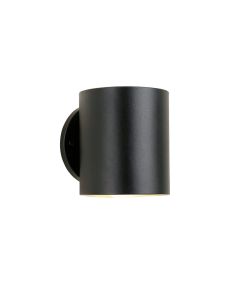Hill Branch Wall Sconce Mounted On A Plain Wall - Black (synthetic illustration; no displayed measurements)