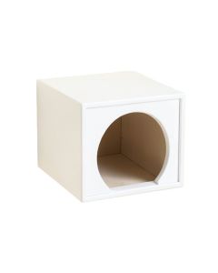 Reed Crest Wall-Mounted Cat Perch - White