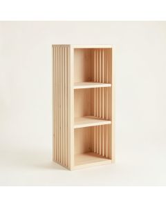 Ash Crossing Narrow Cubby Tower - Ivory (synthetic illustration; no displayed measurements)