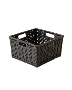 Moss Bluff Empty Storage Basket - Black