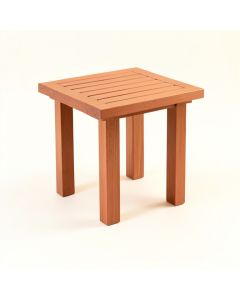 Maple Bend Compact Balcony Table - Terracotta (synthetic illustration; no displayed measurements)