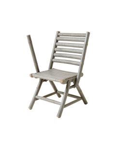 Alder Brook Folding Outdoor Chair - Gray (synthetic illustration; no displayed measurements)