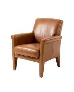 Esse Genuine Leather Upholstered Dining Chair