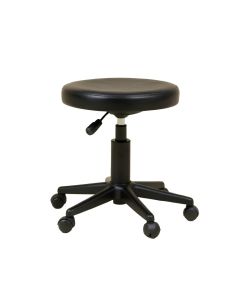 Pu Leather Low Back Rolling Height Adjustable Lab Stool (synthetic illustration; no displayed measurements)