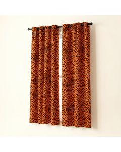 Ambesonne Leopard Print 2 Panel Curtain Set (synthetic illustration; no displayed measurements)