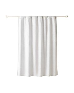 Hill Arc Shower Curtain Hanging Flat From A Plain Rod (synthetic illustration; no displayed measurements)
