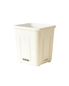 Juniper Bend Closed Garden Compost Bin - White (synthetic illustration; no displayed measurements)