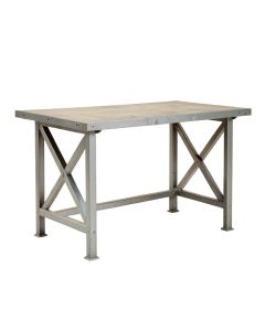 Shore Bridge Empty Workshop Workbench - Gray (synthetic illustration; no displayed measurements)