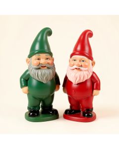 Garden Gnome 2 Piece Statue Set (synthetic illustration; no displayed measurements)