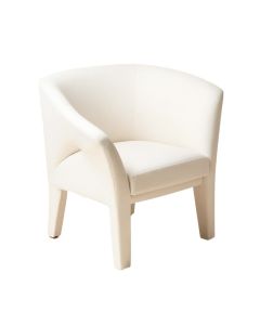 Mcgahan Upholstered Queen Anne Back Side Chair In Cotton White