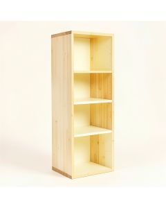Maple Brook Narrow Cubby Tower - Cream (synthetic illustration; no displayed measurements)