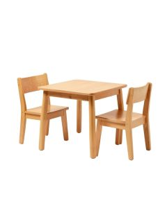 Mid Century Kids 3 Piece Play Table And Chair Set