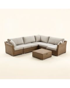 Merlyn 8 Piece Sectional Seating Group With Cushions (synthetic illustration; no displayed measurements)