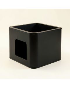 Juniper Canyon Empty Furniture-Style Litter Enclosure - Black (synthetic illustration; no displayed measurements)
