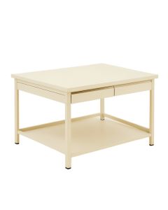 Moss Crest Empty Workshop Workbench - Cream (synthetic illustration; no displayed measurements)