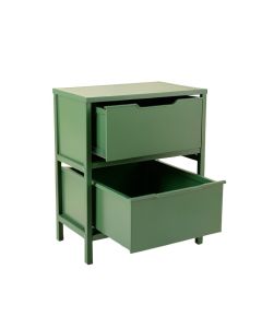 Lake Bluff Freestanding Pull-Out Hamper Cabinet - Green