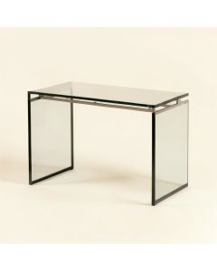 Hizer Glass Credenza Desk (synthetic illustration; no displayed measurements)