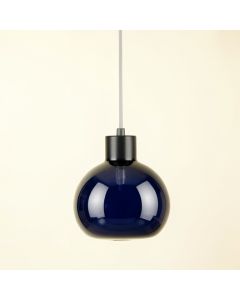 Ash Branch Pendant Light Suspended From One Plain Cable - Navy (synthetic illustration; no displayed measurements)