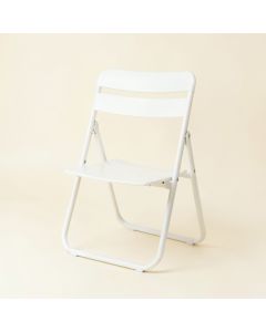 Slate Dale Folding Outdoor Chair - White (synthetic illustration; no displayed measurements)