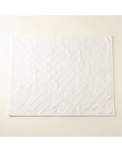Sage Bridge Bath Mat - White (synthetic illustration; no displayed measurements)