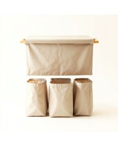 Aspen Bluff Laundry Sorting Station With Plain Removable Bags - Beige (synthetic illustration; no displayed measurements)