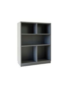 Flint Dell Freestanding Bookcase - Gray (synthetic illustration; no displayed measurements)