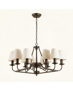 Keeling 8 - Light Shaded Classic / Traditional Chandelier (synthetic illustration; no displayed measurements)
