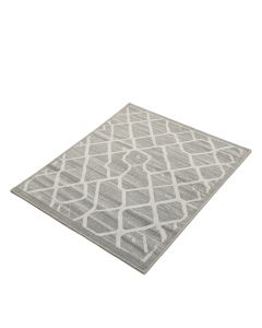 Pamplin Geometric Tufted Gray Area Rug