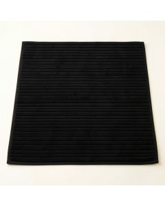Linden Bridge Bath Mat - Black (synthetic illustration; no displayed measurements)