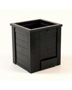 Ridge Bend Closed Garden Compost Bin - Black (synthetic illustration; no displayed measurements)