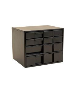 Stone Bluff Small-Parts Storage Drawer Cabinet - Black