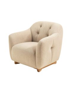 Denzil 29 '' Wide Tufted Wool Balloon Chair (synthetic illustration; no displayed measurements)