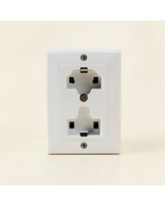 Adorne 2-Gang Duplex Outlet Wall Plate (synthetic illustration; no displayed measurements)