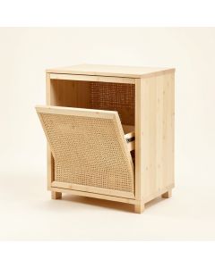 Olive Branch Freestanding Pull-Out Hamper Cabinet - Ivory (synthetic illustration; no displayed measurements)
