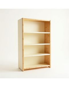 Rowan Edge Freestanding Bookcase - Cream (synthetic illustration; no displayed measurements)