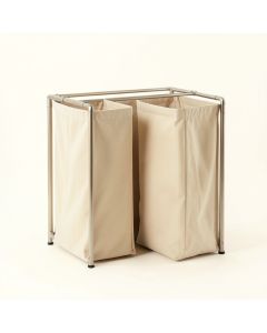 Oak Dale Laundry Sorting Station With Plain Removable Bags - Beige (synthetic illustration; no displayed measurements)
