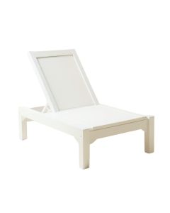 Linden Bluff Outdoor Lounge Chair - White (synthetic illustration; no displayed measurements)