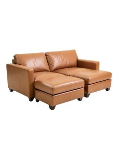 Rosina 118.125 '' Wide Faux Leather Reversible Sofa & Chaise