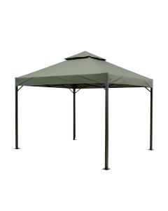Double-Roofed 12 Ft. W X 10 Ft Steel Patio Gazebo