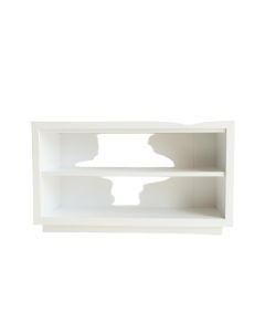 Field Arc Low Bookcase - White