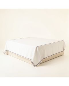 Dune Crest Flat Bed Sheet - White (synthetic illustration; no displayed measurements)