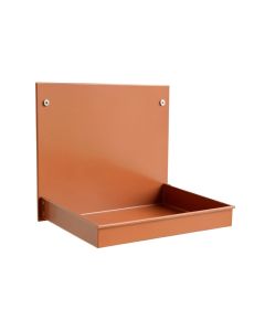 Hazel Bluff Empty Wall-Mounted Tool Organizer Panel - Terracotta (synthetic illustration; no displayed measurements)