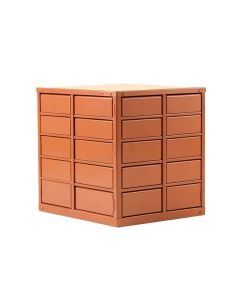 Harbor Dale Small-Parts Storage Drawer Cabinet - Terracotta