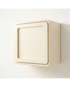 Elm Crossing Wall-Mounted Entry Cabinet - Cream (synthetic illustration; no displayed measurements)