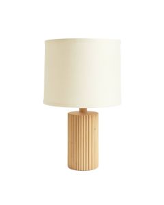 Brook Brook Table Lamp With A Plain Fabric Shade - Ivory