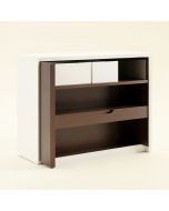 Step One Bookcase Headboard (synthetic illustration; no displayed measurements)